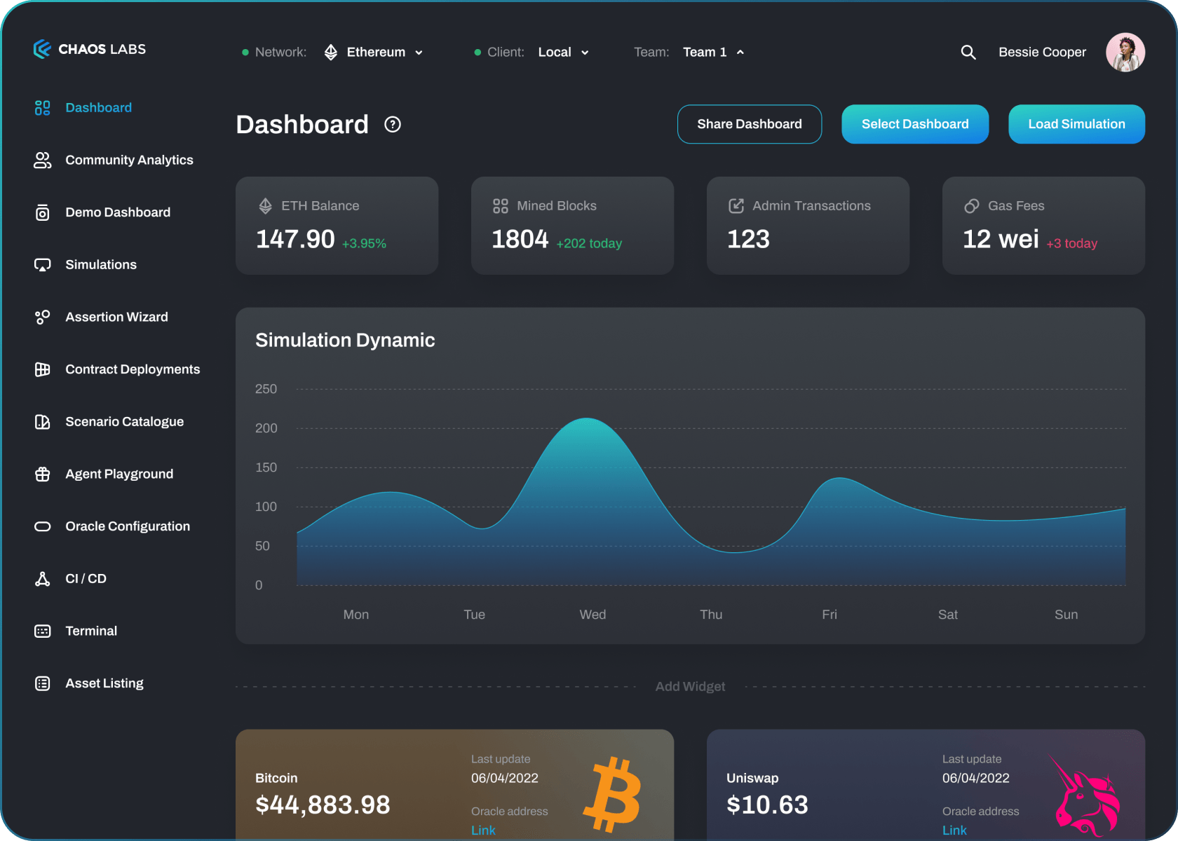 Runtime Simulations Dashboard